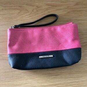 Roots 73 Pink & Black Wristlet
